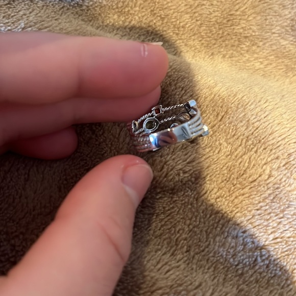 Ring with crystals zircone size 6 s925 silver - Picture 6 of 6